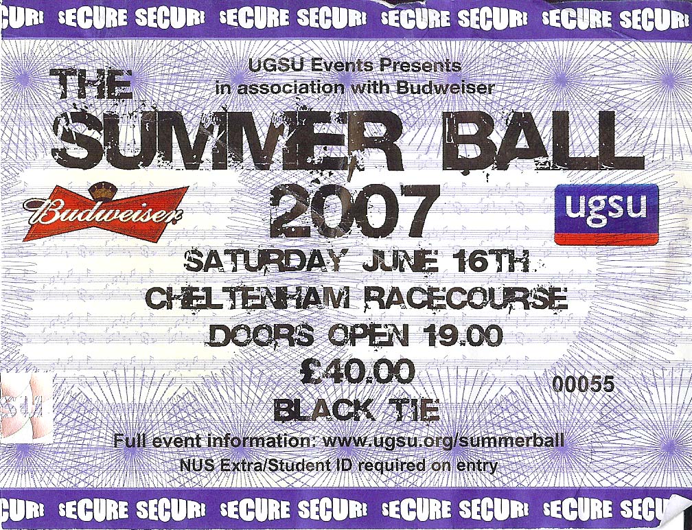 Summer Ball Ticket